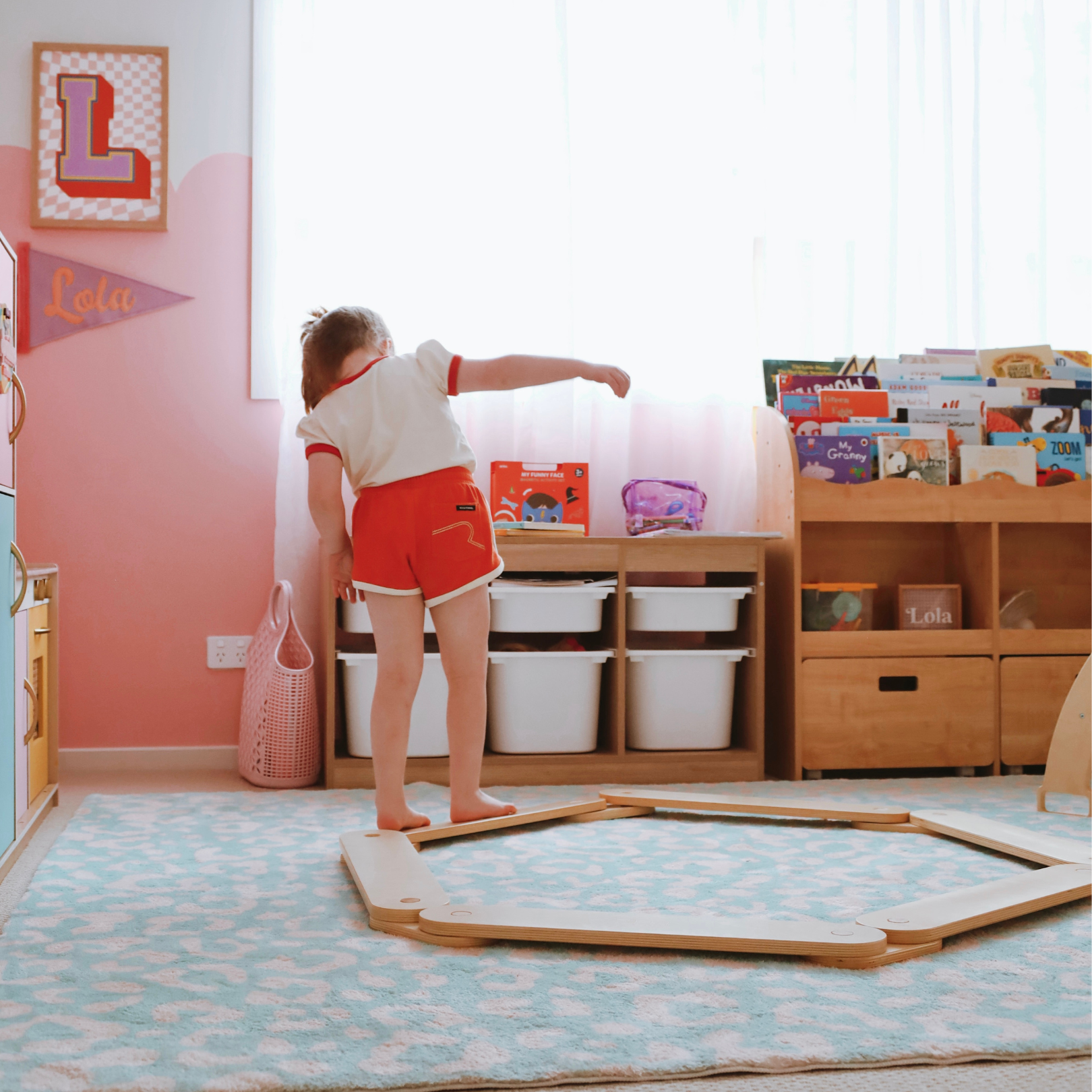Celebrate your little ones birthday with these wooden balance beams