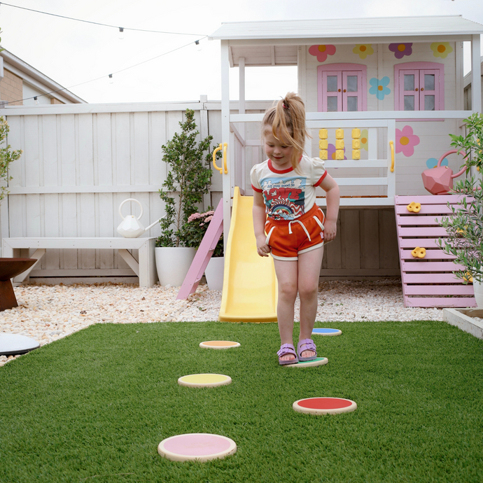 Wobbling and balancing helps kids build their core strength