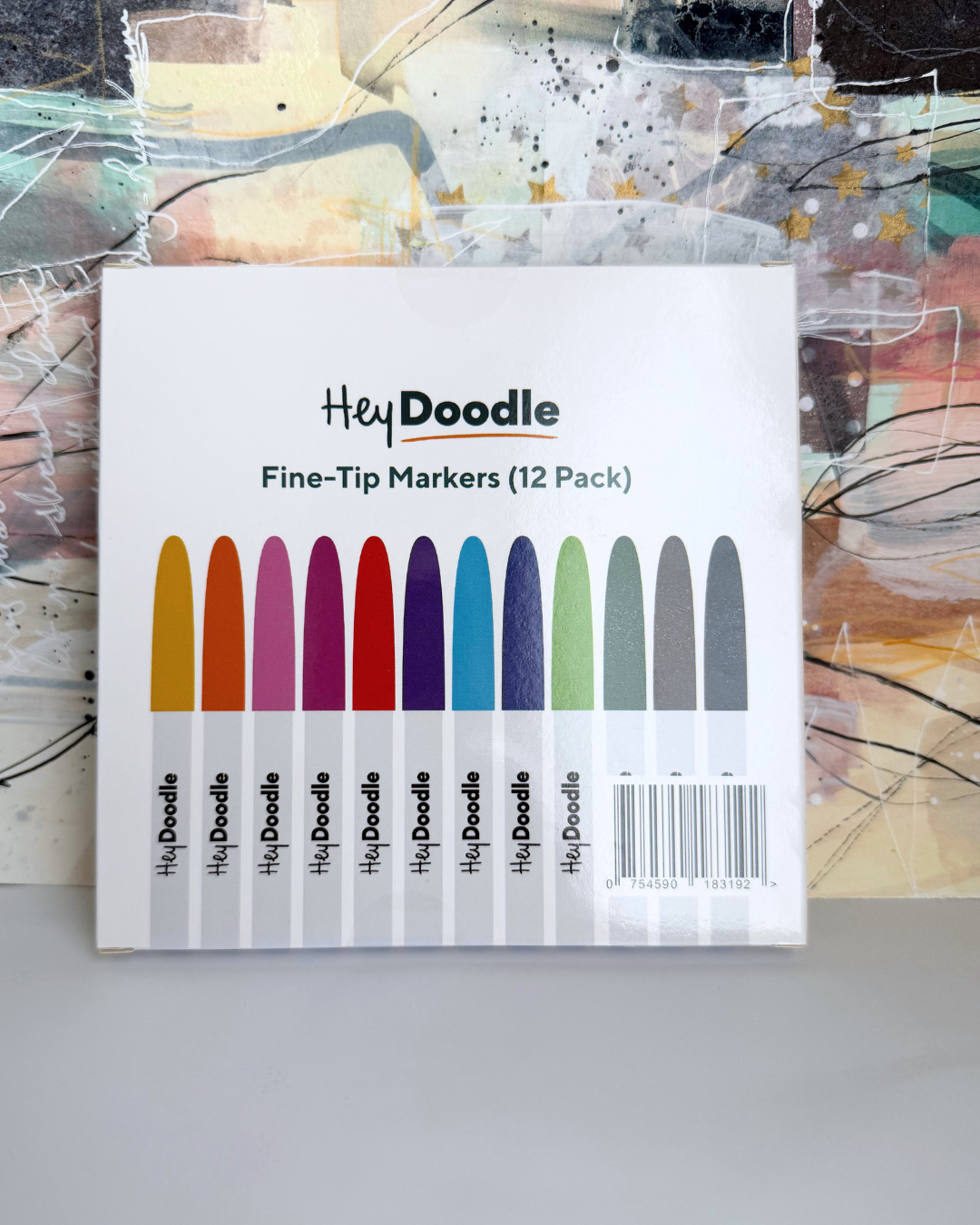 HeyDoodle - 12 Fine Tip Markers
