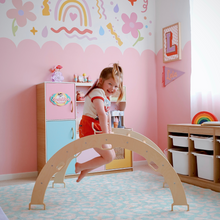 Load image into Gallery viewer, climbing isn&#39;t just an outdoor activity - bring the fun inside with our rocking arch
