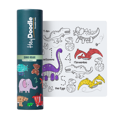 Dinosaur themed silicone drawing mat