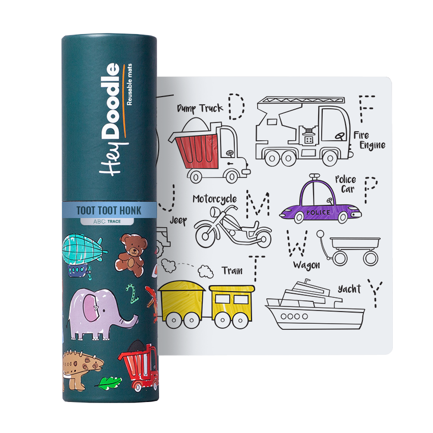 Vehicle themed silicone drawing mat