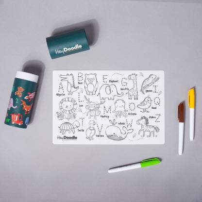 Reusable drawing mat for kids