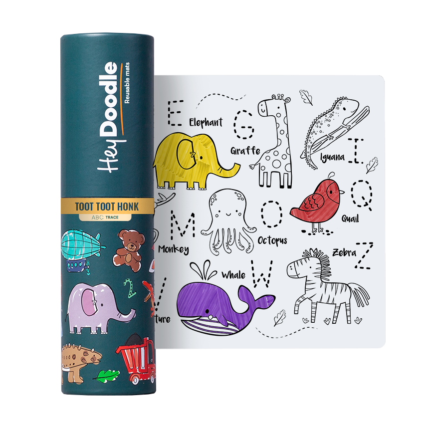 wild animal themed silicone drawing mat