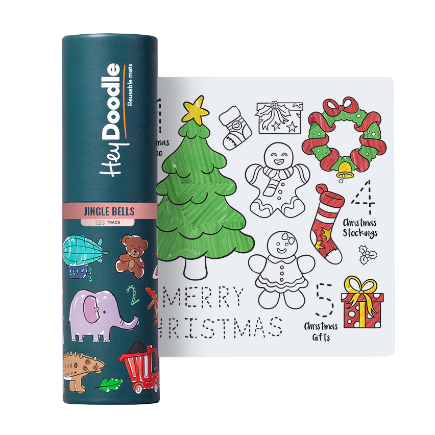 Christmas themed silicone drawing mat