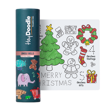 Christmas themed silicone drawing mat